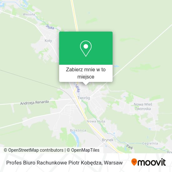 Mapa Profes Biuro Rachunkowe Piotr Kobędza