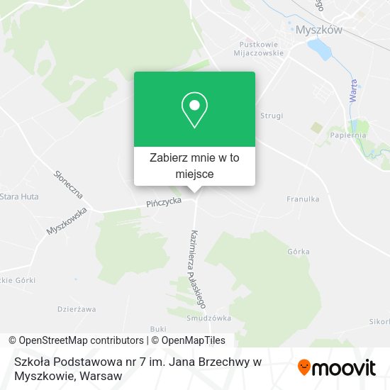 Mapa Szkoła Podstawowa nr 7 im. Jana Brzechwy w Myszkowie