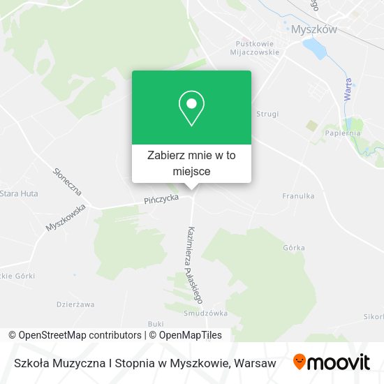 Mapa Szkoła Muzyczna I Stopnia w Myszkowie