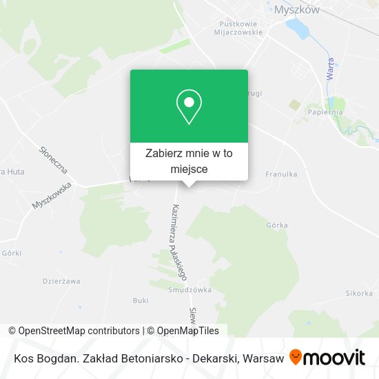 Mapa Kos Bogdan. Zakład Betoniarsko - Dekarski