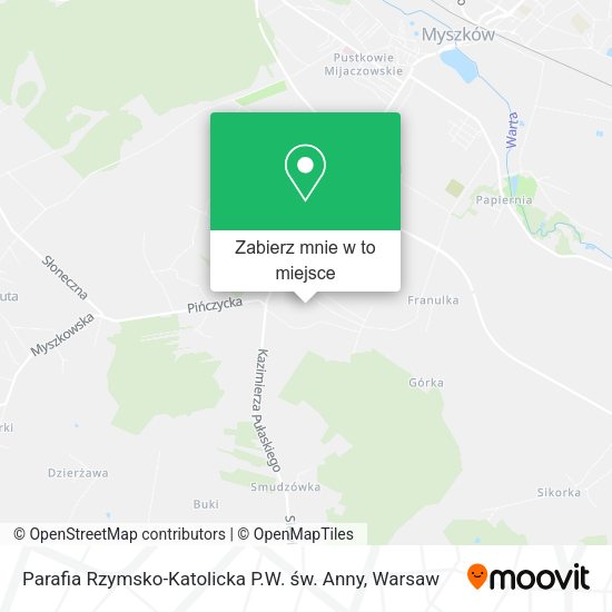 Mapa Parafia Rzymsko-Katolicka P.W. św. Anny