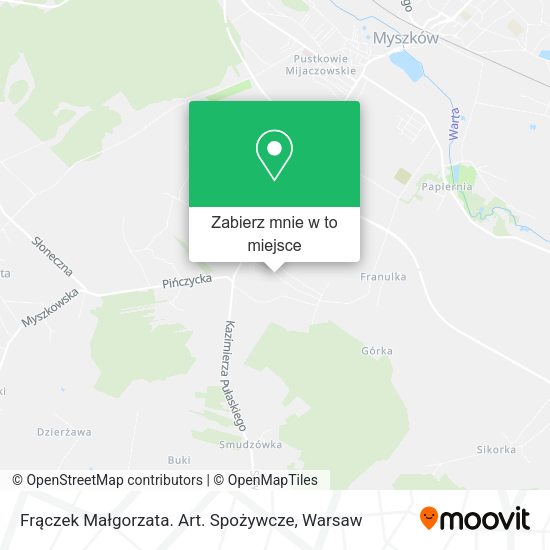 Mapa Frączek Małgorzata. Art. Spożywcze