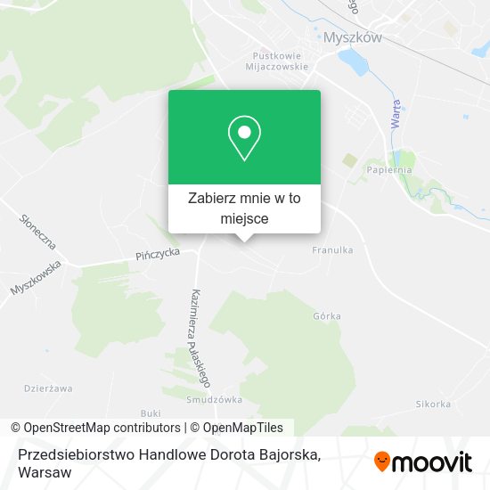 Mapa Przedsiebiorstwo Handlowe Dorota Bajorska