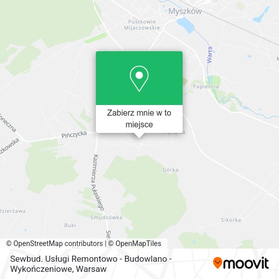 Mapa Sewbud. Usługi Remontowo - Budowlano - Wykończeniowe