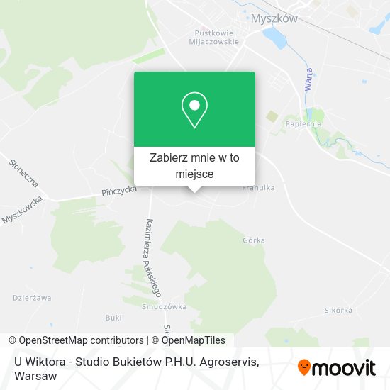 Mapa U Wiktora - Studio Bukietów P.H.U. Agroservis