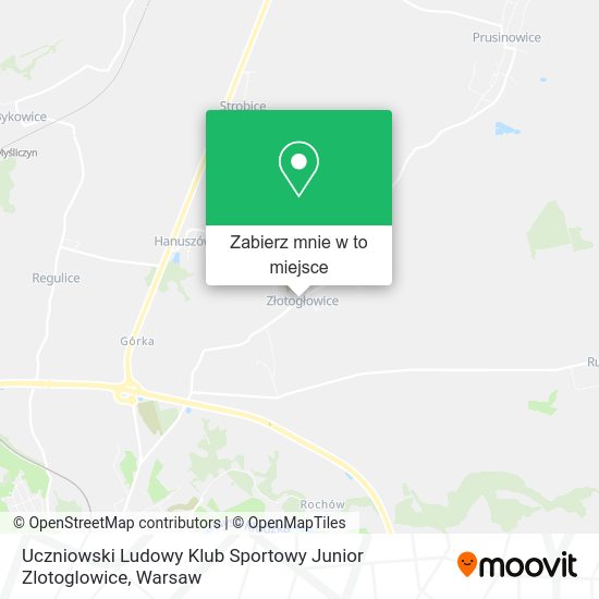 Mapa Uczniowski Ludowy Klub Sportowy Junior Zlotoglowice