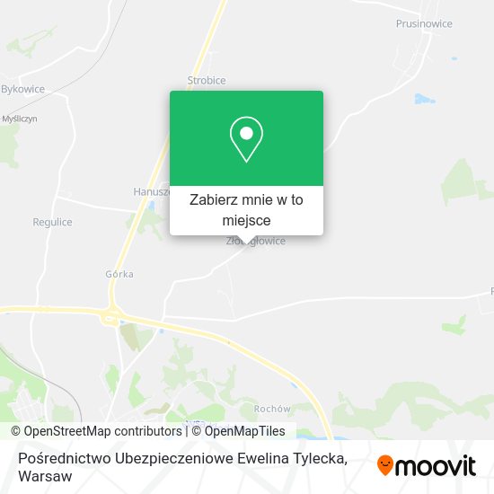 Mapa Pośrednictwo Ubezpieczeniowe Ewelina Tylecka