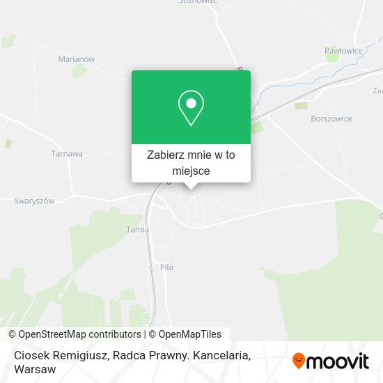 Mapa Ciosek Remigiusz, Radca Prawny. Kancelaria