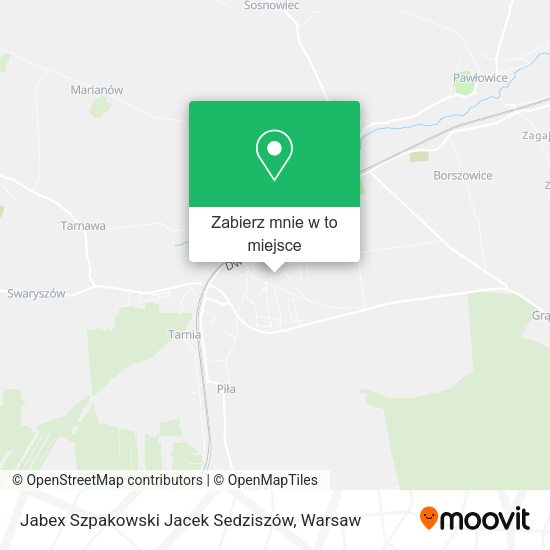 Mapa Jabex Szpakowski Jacek Sedziszów