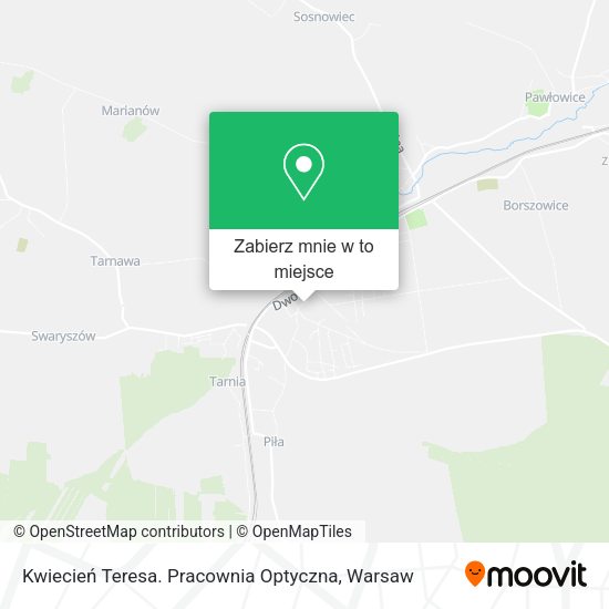 Mapa Kwiecień Teresa. Pracownia Optyczna