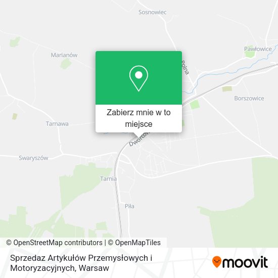 Mapa Sprzedaz Artykułów Przemysłowych i Motoryzacyjnych