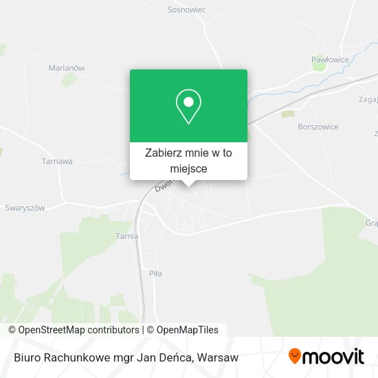 Mapa Biuro Rachunkowe mgr Jan Deńca