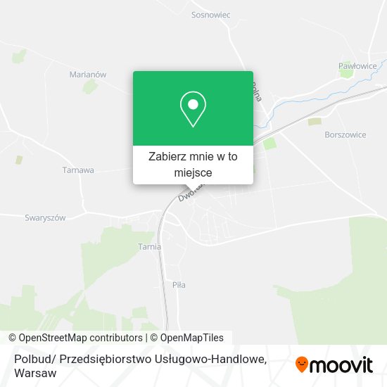 Mapa Polbud/ Przedsiębiorstwo Usługowo-Handlowe