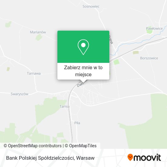 Mapa Bank Polskiej Spółdzielczości