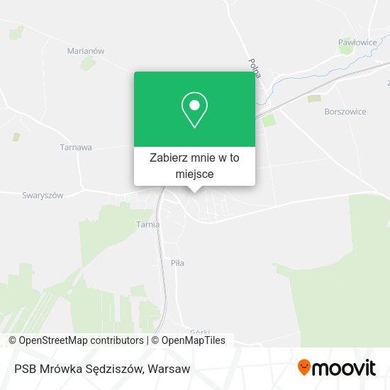 Mapa PSB Mrówka Sędziszów