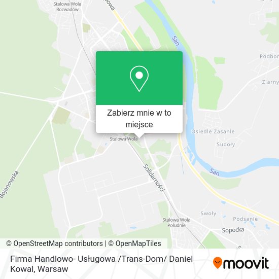 Mapa Firma Handlowo- Usługowa /Trans-Dom/ Daniel Kowal