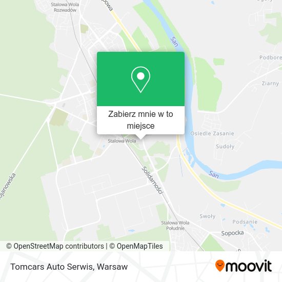 Mapa Tomcars Auto Serwis