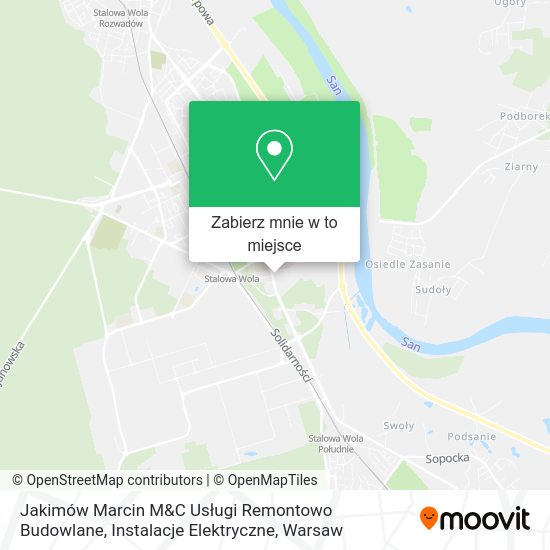 Mapa Jakimów Marcin M&C Usługi Remontowo Budowlane, Instalacje Elektryczne