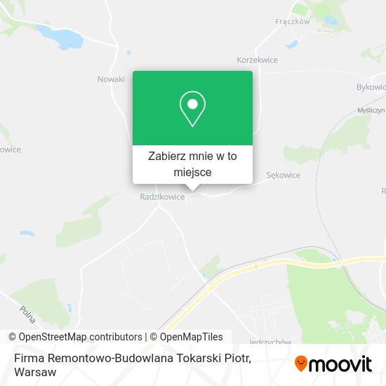 Mapa Firma Remontowo-Budowlana Tokarski Piotr