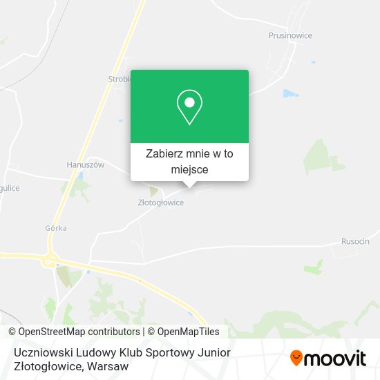 Mapa Uczniowski Ludowy Klub Sportowy Junior Złotogłowice