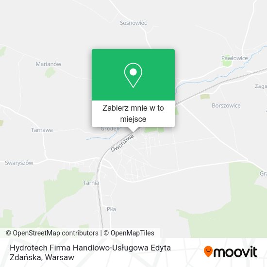 Mapa Hydrotech Firma Handlowo-Usługowa Edyta Zdańska