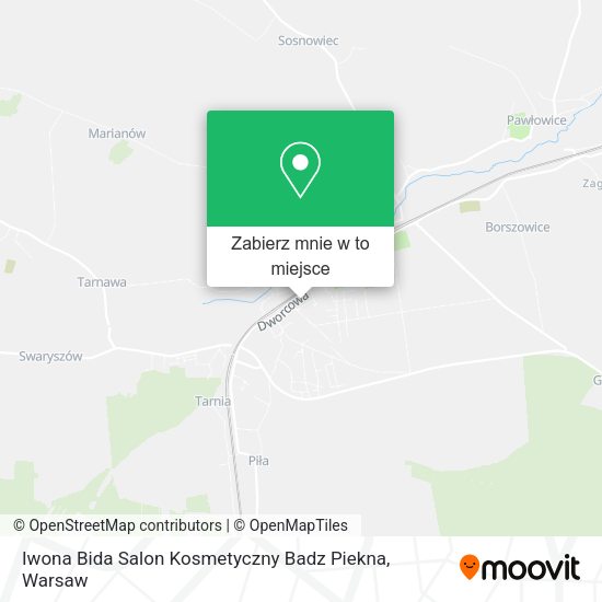 Mapa Iwona Bida Salon Kosmetyczny Badz Piekna