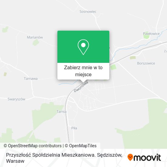 Mapa Przyszłość Spółdzielnia Mieszkaniowa. Sędziszów