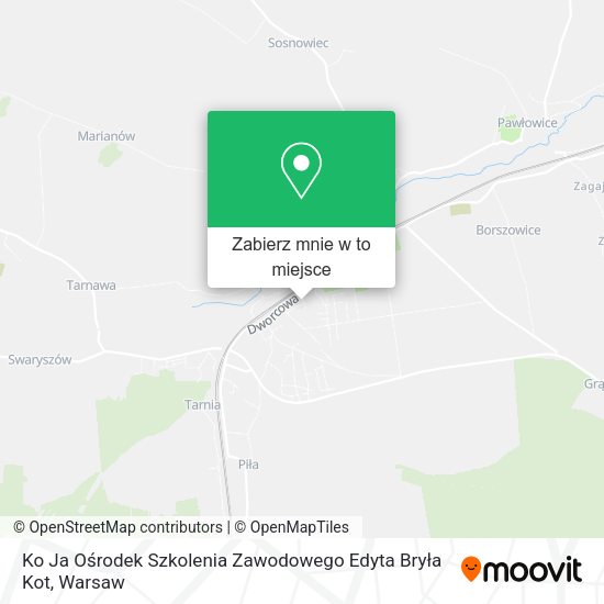 Mapa Ko Ja Ośrodek Szkolenia Zawodowego Edyta Bryła Kot