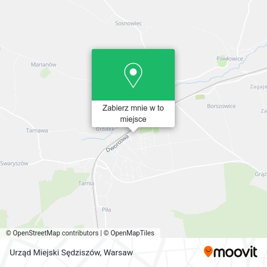 Mapa Urząd Miejski Sędziszów