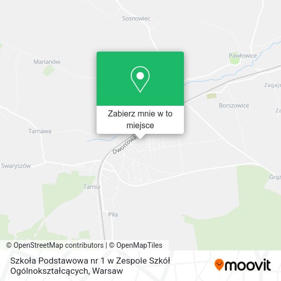 Mapa Szkoła Podstawowa nr 1 w Zespole Szkół Ogólnokształcących