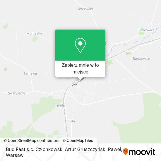 Mapa Bud Fast s.c. Członkowski Artur Gruszczyński Paweł