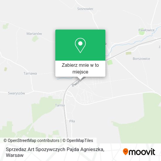 Mapa Sprzedaz Art Spozywczych Pajda Agnieszka