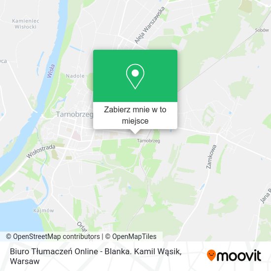 Mapa Biuro Tłumaczeń Online - Blanka. Kamil Wąsik