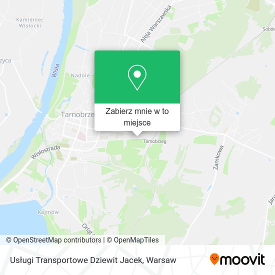 Mapa Usługi Transportowe Dziewit Jacek