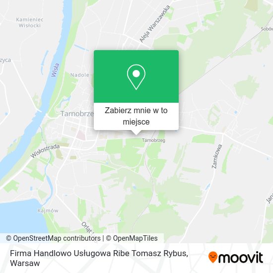 Mapa Firma Handlowo Usługowa Ribe Tomasz Rybus