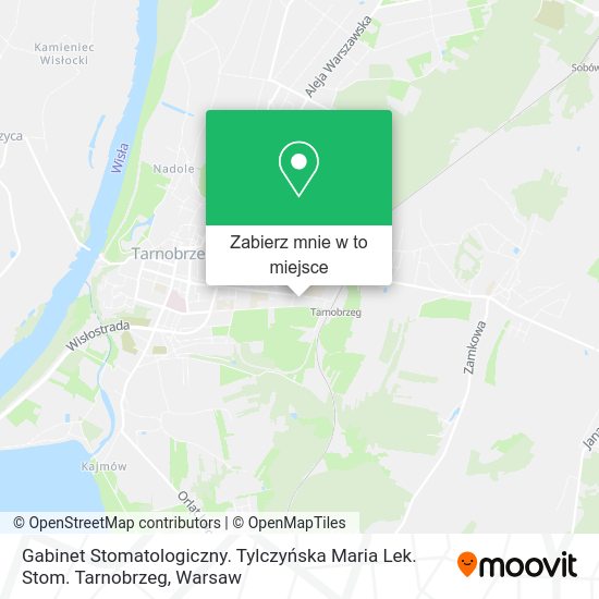 Mapa Gabinet Stomatologiczny. Tylczyńska Maria Lek. Stom. Tarnobrzeg