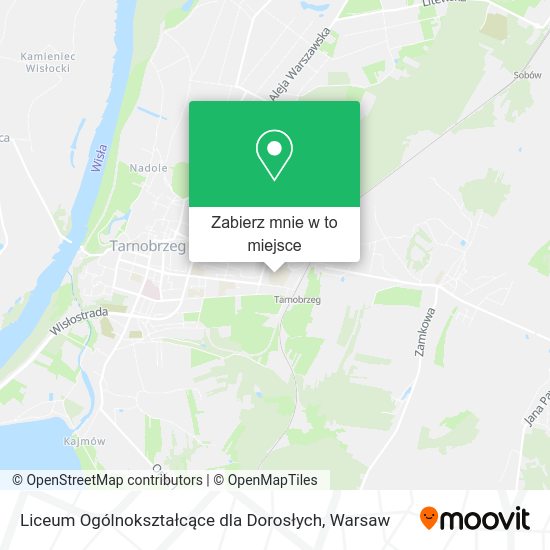 Mapa Liceum Ogólnokształcące dla Dorosłych