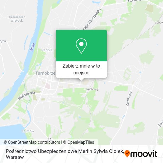 Mapa Pośrednictwo Ubezpieczeniowe Merlin Sylwia Ciołek