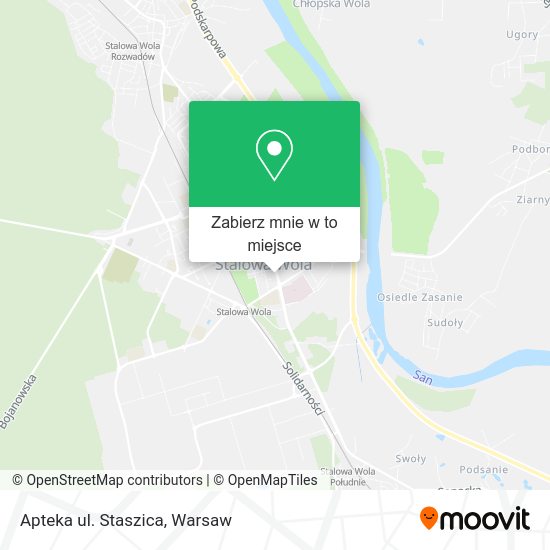 Mapa Apteka ul. Staszica