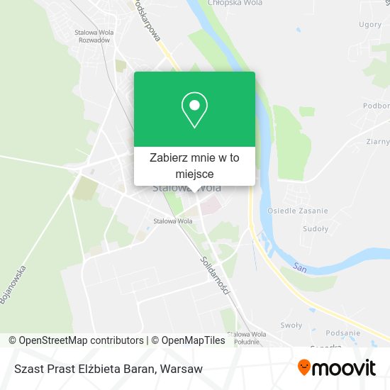 Mapa Szast Prast Elżbieta Baran