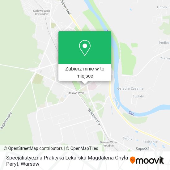 Mapa Specjalistyczna Praktyka Lekarska Magdalena Chyła Peryt