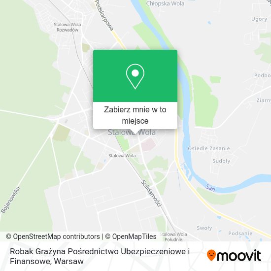 Mapa Robak Grażyna Pośrednictwo Ubezpieczeniowe i Finansowe