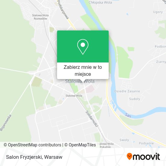 Mapa Salon Fryzjerski