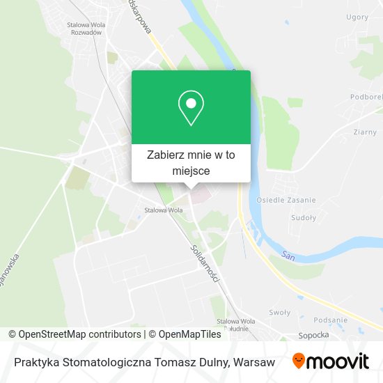 Mapa Praktyka Stomatologiczna Tomasz Dulny