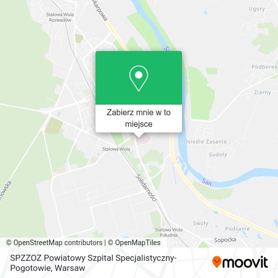 Mapa SPZZOZ Powiatowy Szpital Specjalistyczny-Pogotowie