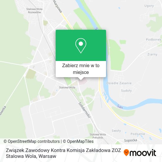 Mapa Związek Zawodowy Kontra Komisja Zakładowa ZOZ Stalowa Wola