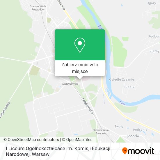 Mapa I Liceum Ogólnokształcące im. Komisji Edukacji Narodowej