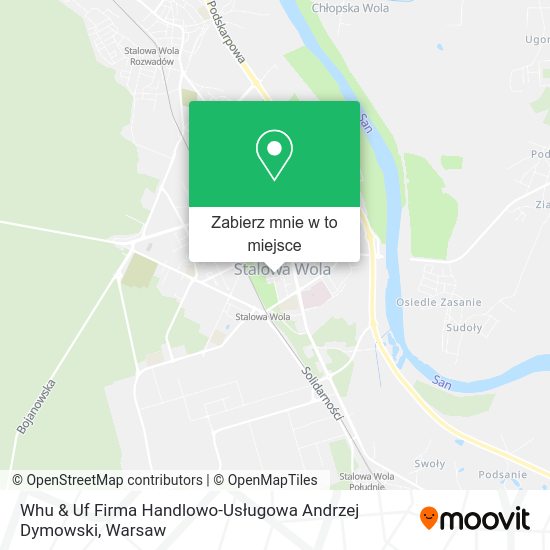Mapa Whu & Uf Firma Handlowo-Usługowa Andrzej Dymowski