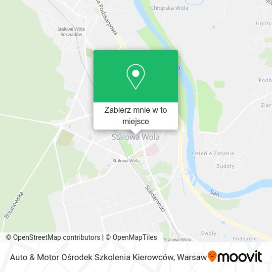 Mapa Auto & Motor Ośrodek Szkolenia Kierowców