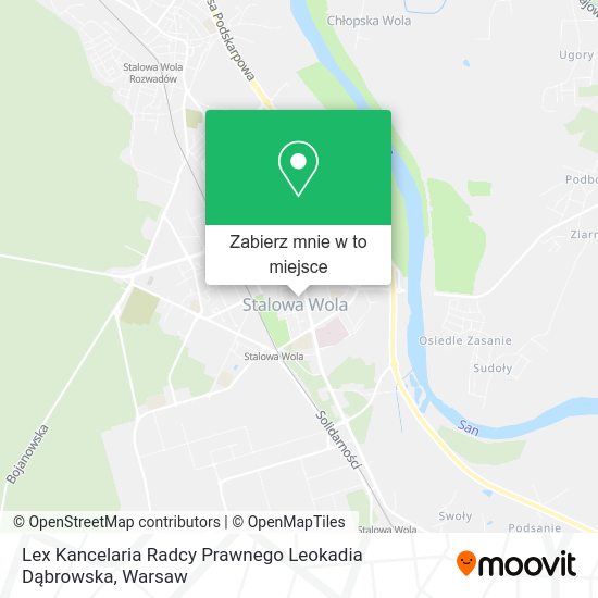 Mapa Lex Kancelaria Radcy Prawnego Leokadia Dąbrowska